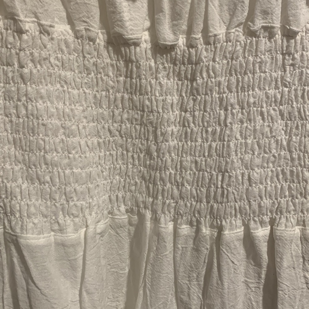 Boston Proper White Peasant Style Dress - Picture 4 of 9